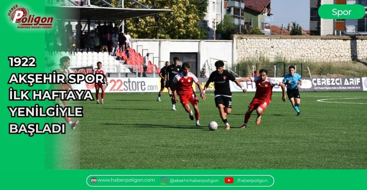 1922 AKŞEHİR SPOR İLK HAFTAYA YENİLGİYLE BAŞLADI