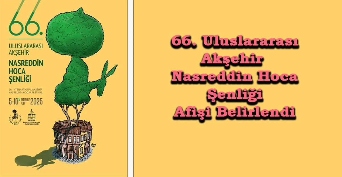 66.  Uluslararası Nasreddin Hoca Şenlik Afişi, İtalya'da Yaşayan Akşehirli Sanatçıdan!