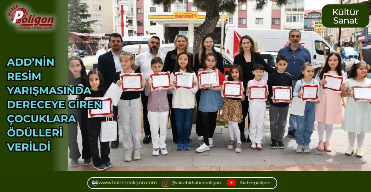 ADD&rsquo;NİN RESİM YARIŞMASINDA DERECEYE GİREN &Ccedil;OCUKLARA &Ouml;D&Uuml;LLERİ VERİLDİ