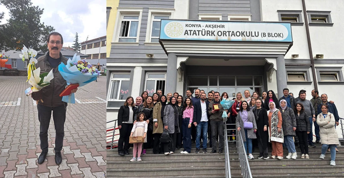 Akşehir Atatürk Ortaokulu’nda Unutulmaz Veda: Yüksel Özdemir Emekli Oldu