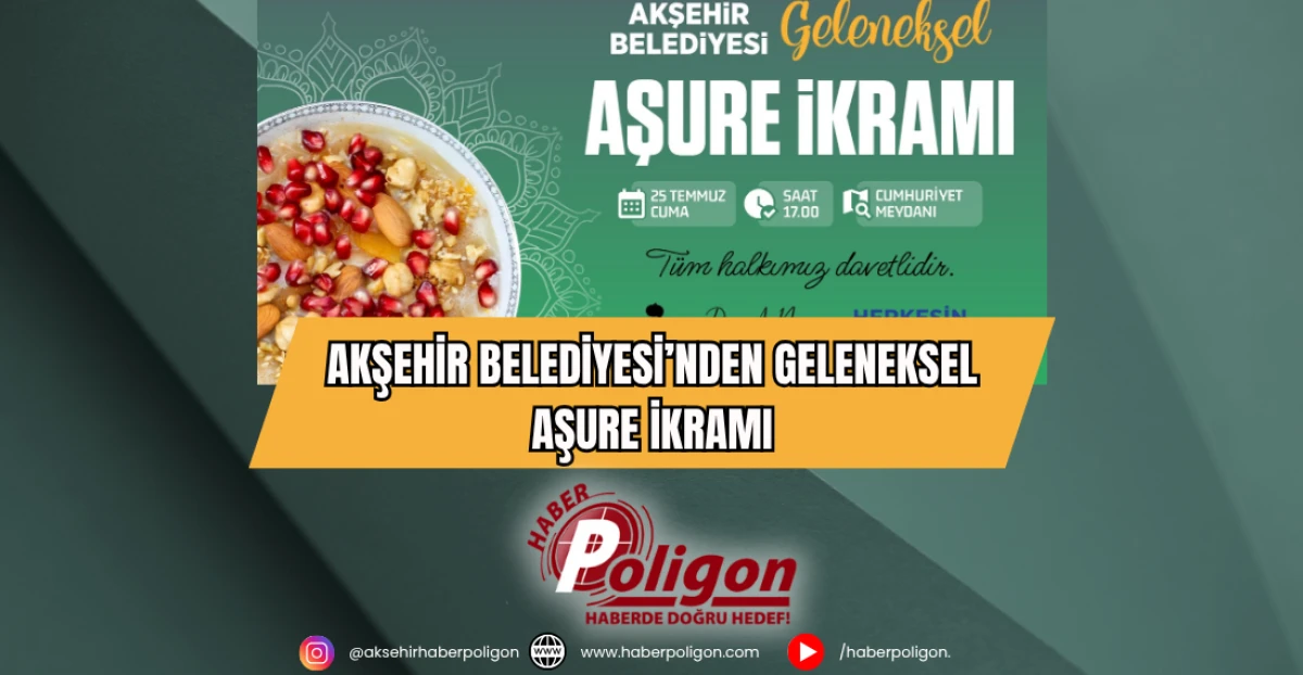 Akşehir Belediyesi'nden Geleneksel Aşure İkramı