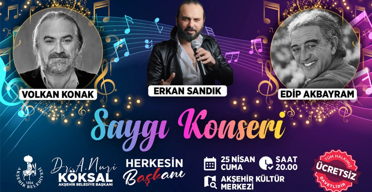 Akşehir Belediyesi'nden Saygı Konseri