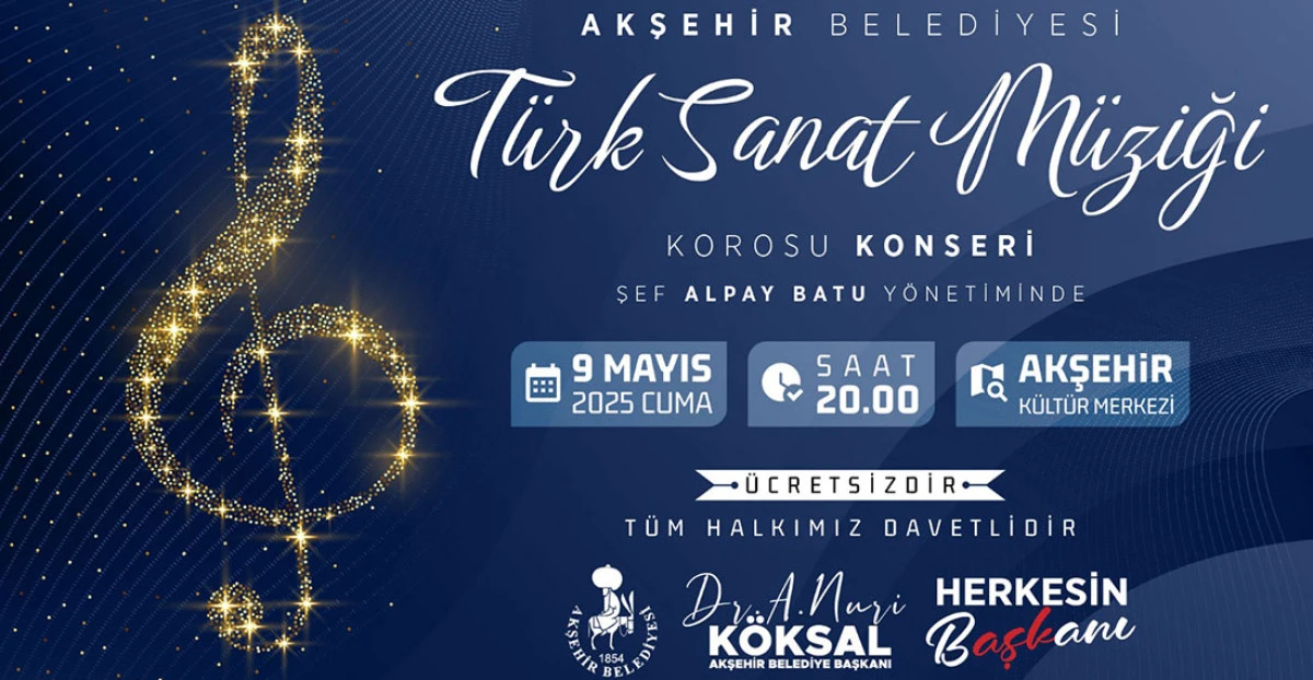 Akşehir Belediyesi’nden Türk Sanat Müziği Gecesi