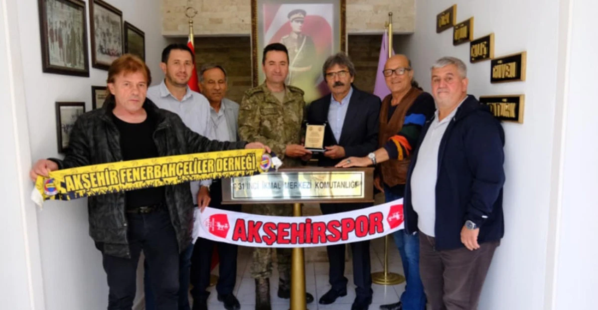 Akşehir Fenerbahçeliler Derneği’nden Albay Kutsal ve Albay Polat’a Ziyaret
