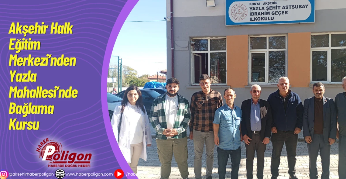 Akşehir Halk Eğitim Merkezi’nden Yazla Mahallesi’nde Bağlama Kursu