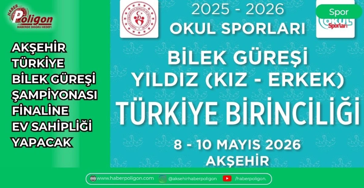 AKŞEHİR, T&Uuml;RKİYE BİLEK G&Uuml;REŞİ ŞAMPİYONASI FİNALİNE EV SAHİPLİĞİ YAPACAK