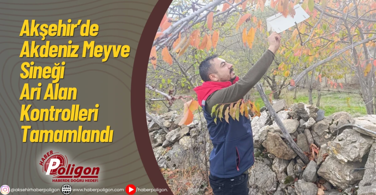 Akşehir’de Akdeniz Meyve Sineği Ari Alan Kontrolleri Tamamlandı