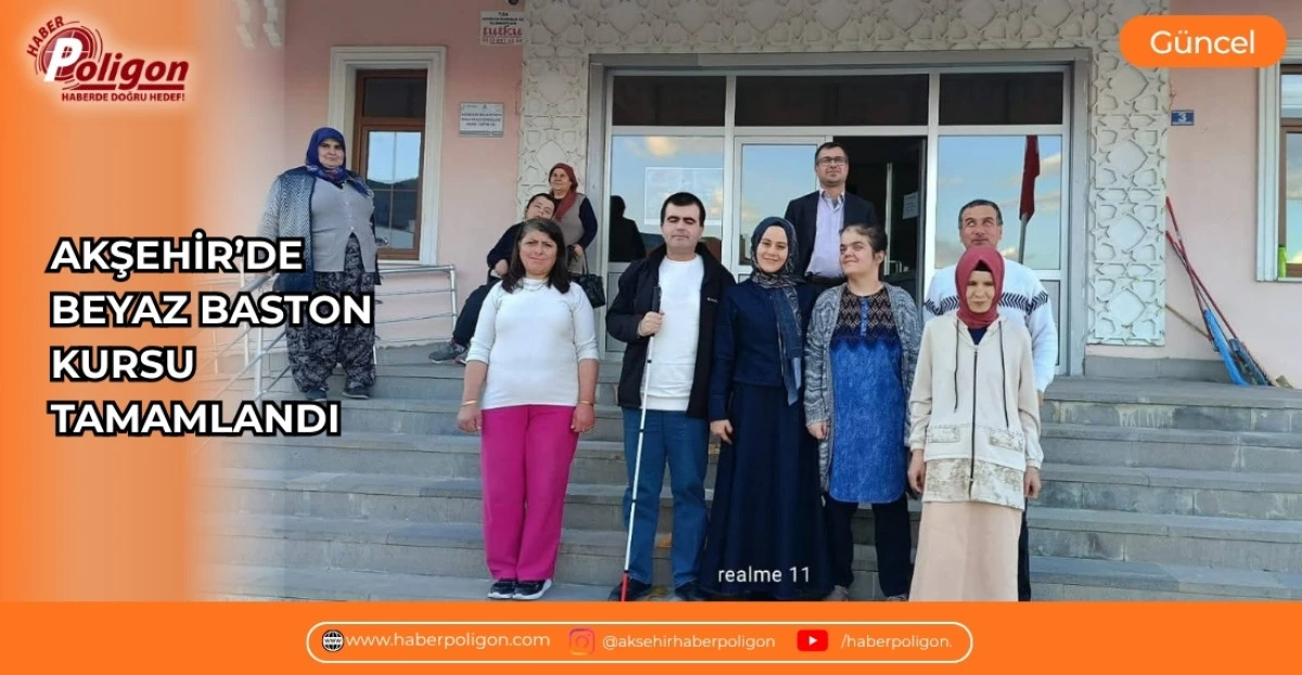 AKŞEHİR'DE BEYAZ BASTON KURSU TAMAMLANDI