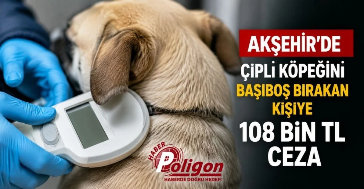 AKŞEHİR&rsquo;DE &Ccedil;İPLİ K&Ouml;PEĞİNİ BAŞIBOŞ BIRAKAN KİŞİYE 108 BİN TL CEZA
