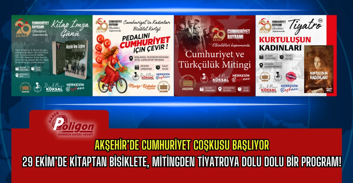 Akşehir’de Cumhuriyet Coşkusu Başlıyor