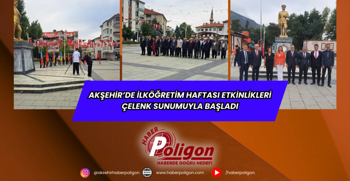 Akşehir’de İlköğretim Haftası Etkinlikleri Çelenk Sunumuyla Başladı
