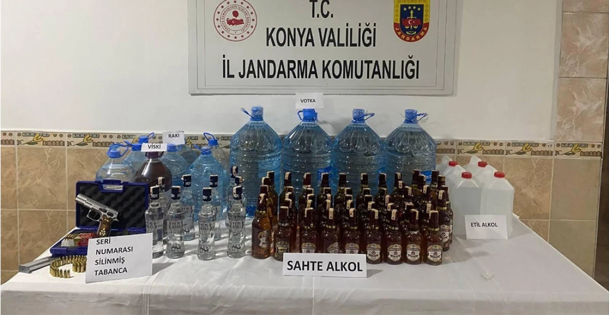 Akşehir’de Jandarmadan Kaçak Alkol Operasyonu