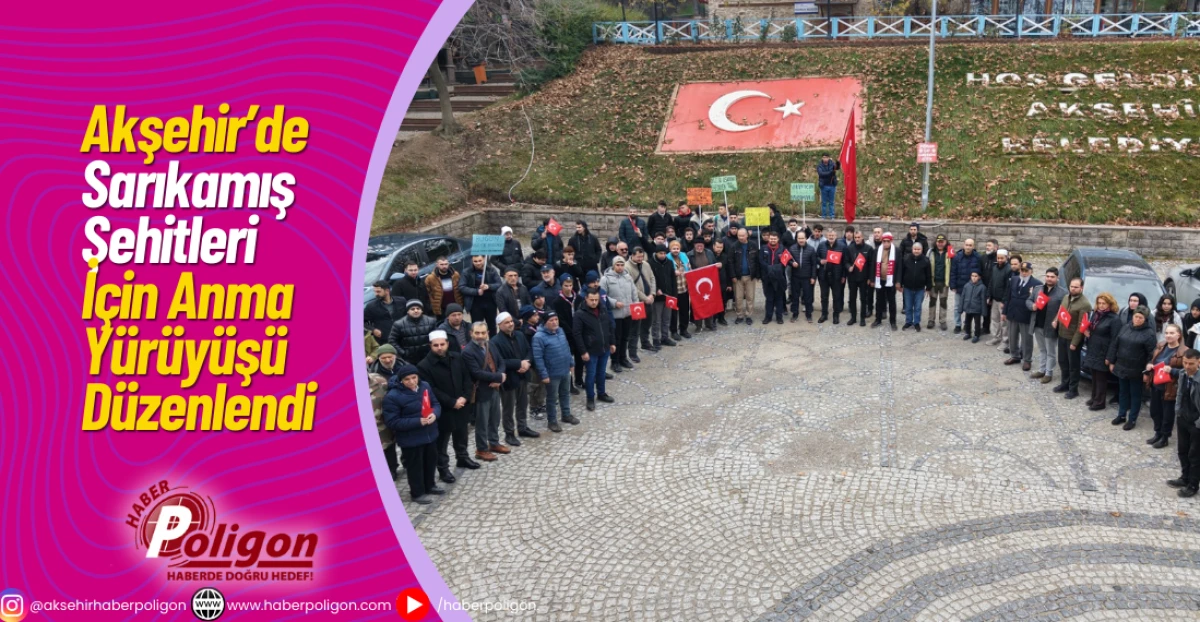 Akşehir&rsquo;de Sarıkamış Şehitleri İ&ccedil;in Anma Y&uuml;r&uuml;y&uuml;ş&uuml; D&uuml;zenlendi
