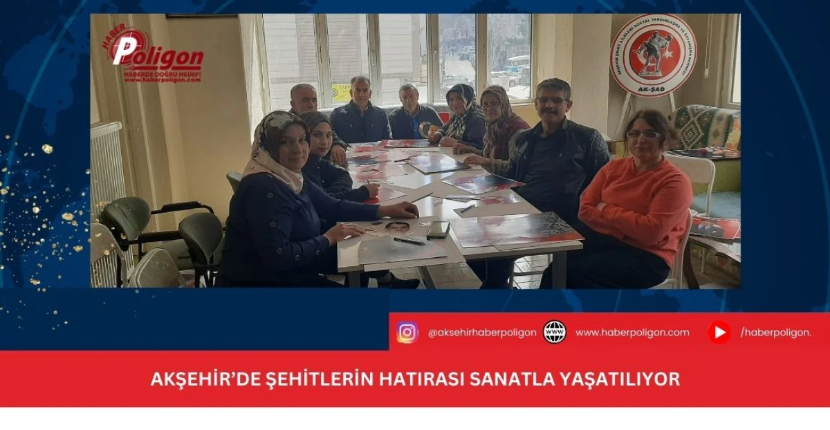 Akşehir&rsquo;de Şehitlerin Hatırası Sanatla Yaşatılıyor