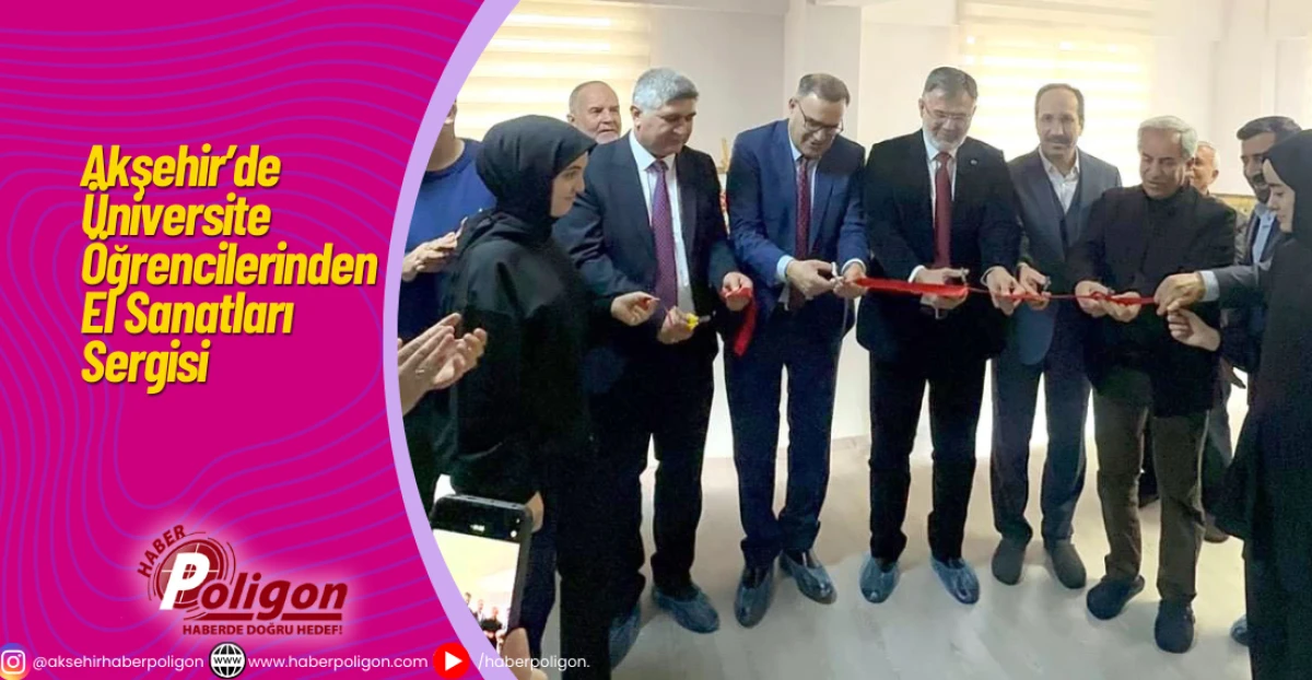 Akşehir&rsquo;de &Uuml;niversite &Ouml;ğrencilerinden El Sanatları Sergisi 