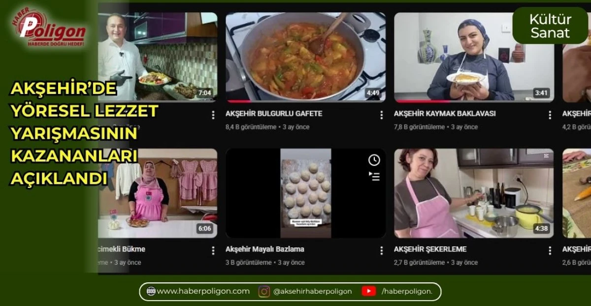 AKŞEHİR&rsquo;DE Y&Ouml;RESEL LEZZET YARIŞMASININ KAZANANLARI A&Ccedil;IKLANDI