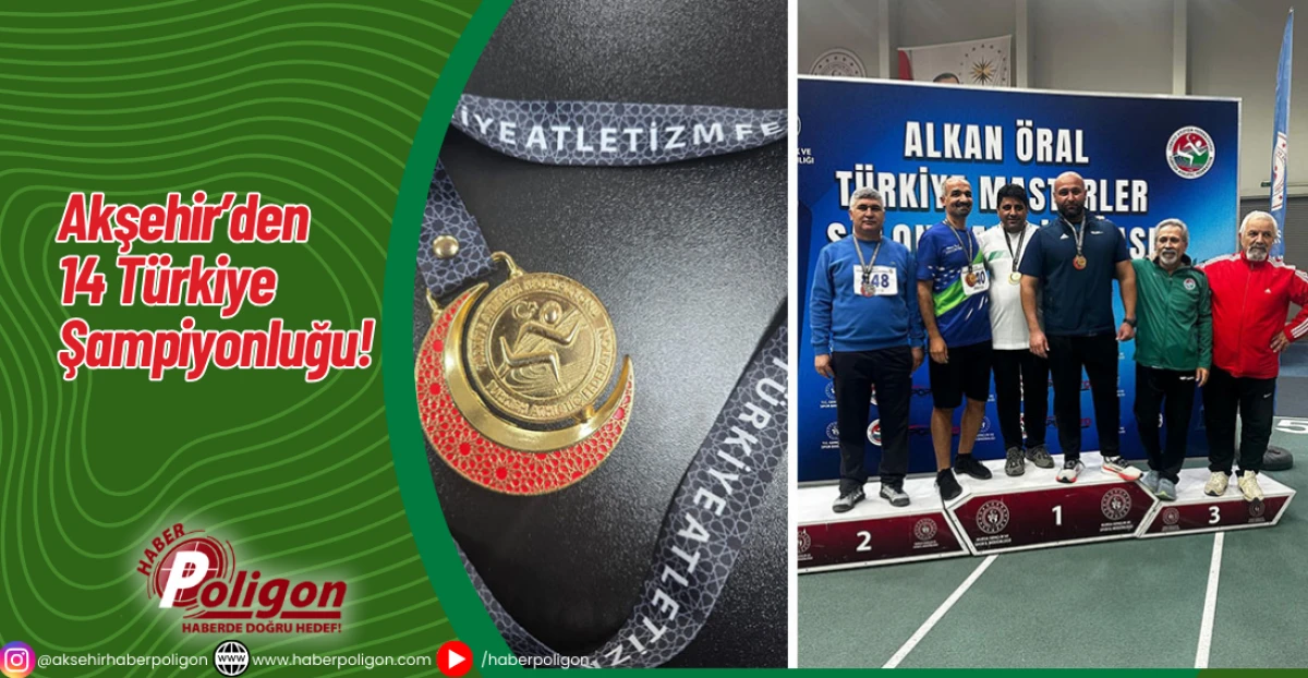 Akşehir&rsquo;den 14 T&uuml;rkiye Şampiyonluğu!