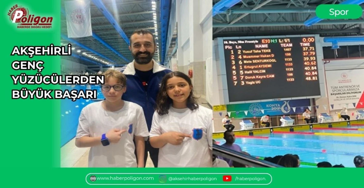 AKŞEHİRLİ GEN&Ccedil; Y&Uuml;Z&Uuml;C&Uuml;LERDEN B&Uuml;Y&Uuml;K BAŞARI