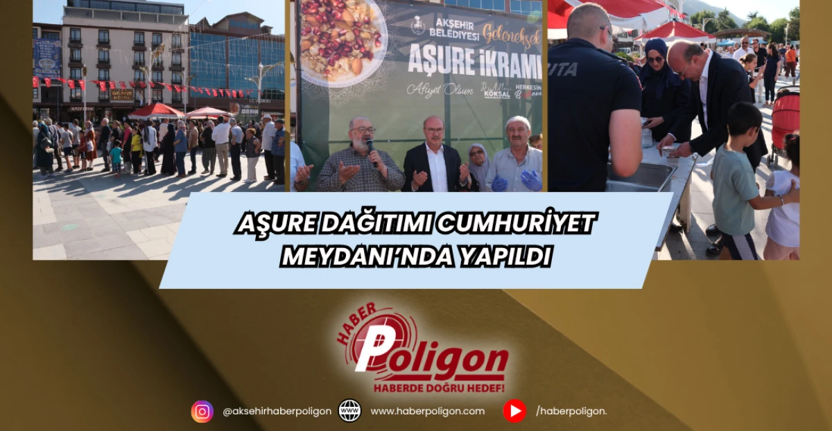 Aşure Dağıtımı Cumhuriyet Meydanı’nda Yapıldı