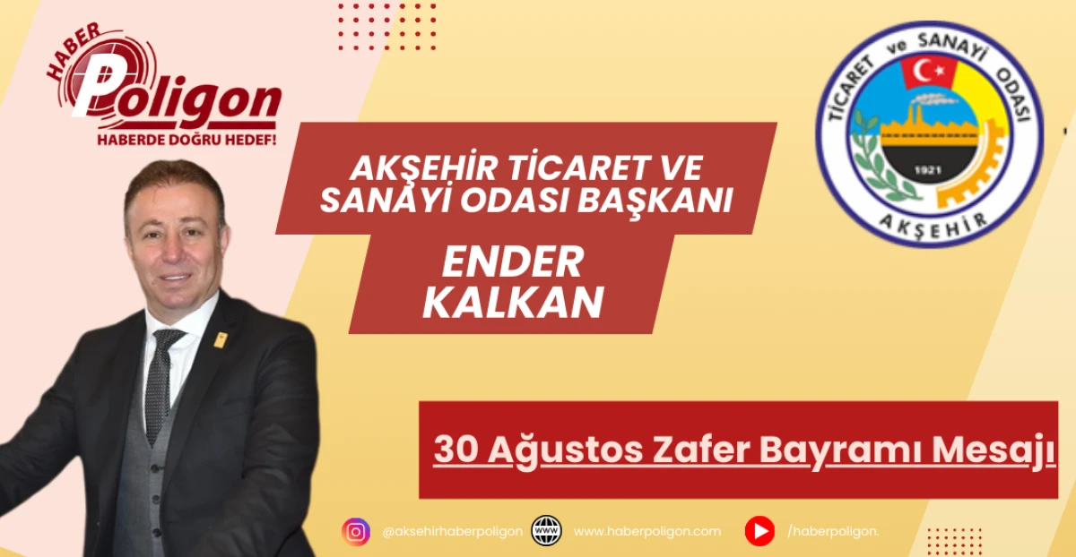 Başkan Kalkan’dan 30 Ağustos Zafer Bayramı Mesajı