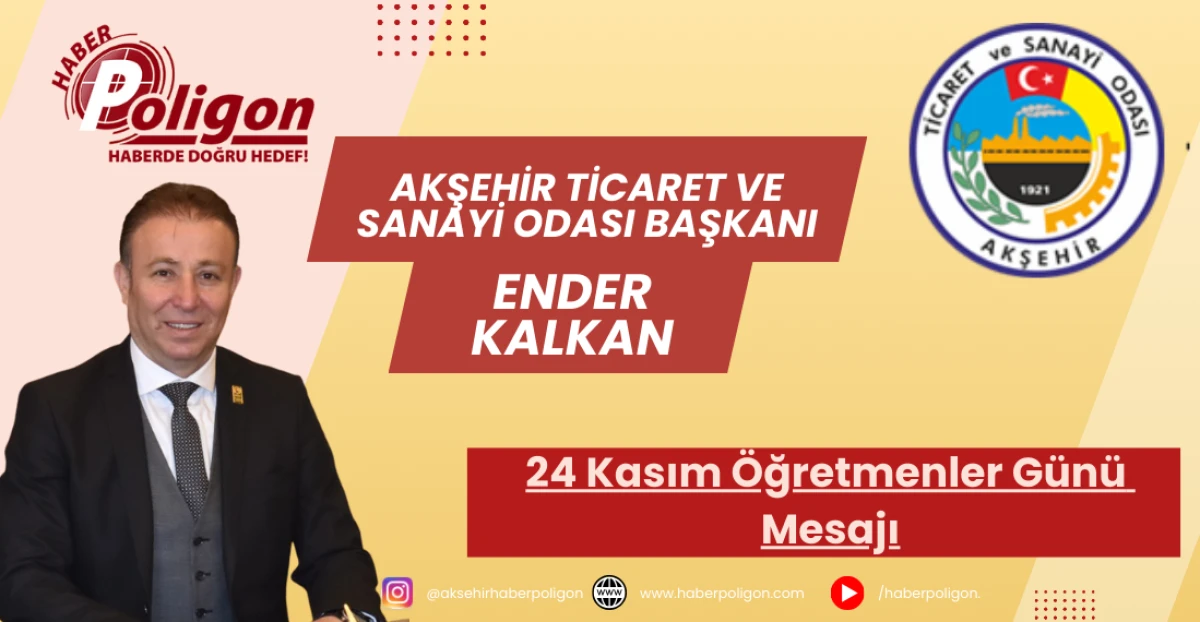 Başkan Kalkan'dan Öğretmenler Günü Mesajı
