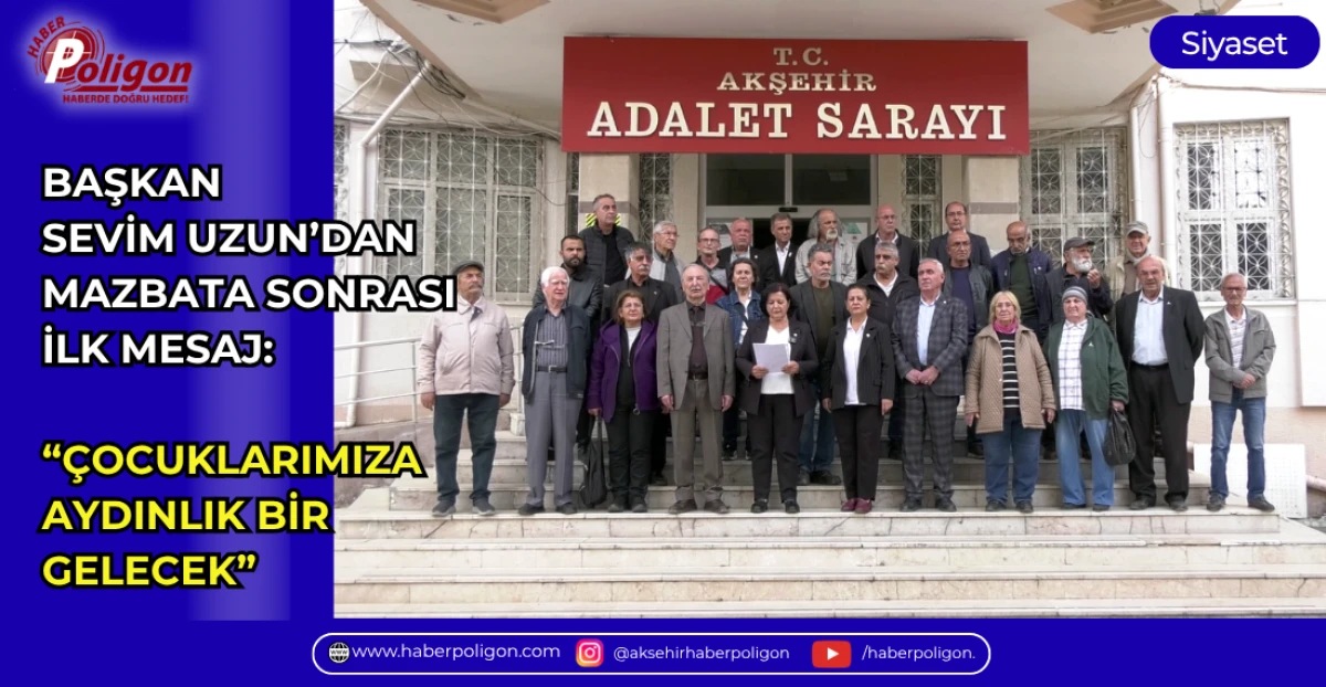 BAŞKAN SEVİM UZUN&rsquo;DAN MAZBATA SONRASI İLK MESAJ: &ldquo;&Ccedil;OCUKLARIMIZA AYDINLIK BİR GELECEK&rdquo;