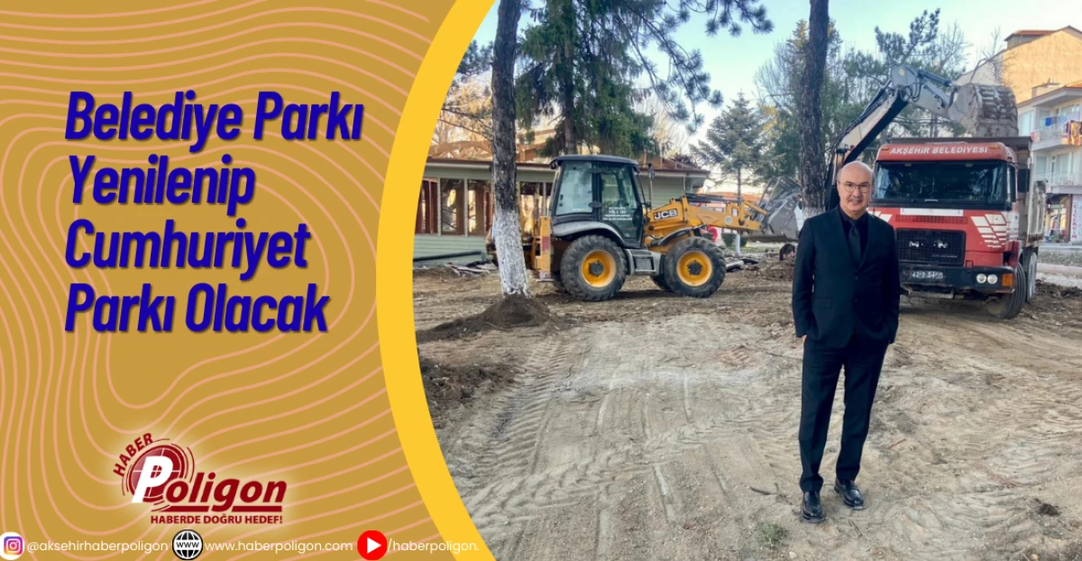 Belediye Parkı Yenilenip Cumhuriyet Parkı Olacak
