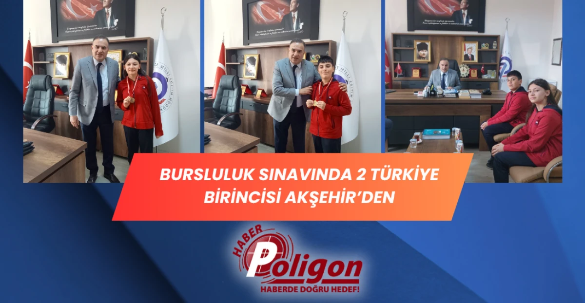 Bursluluk Sınavında 2 Türkiye Birincisi Akşehir’den