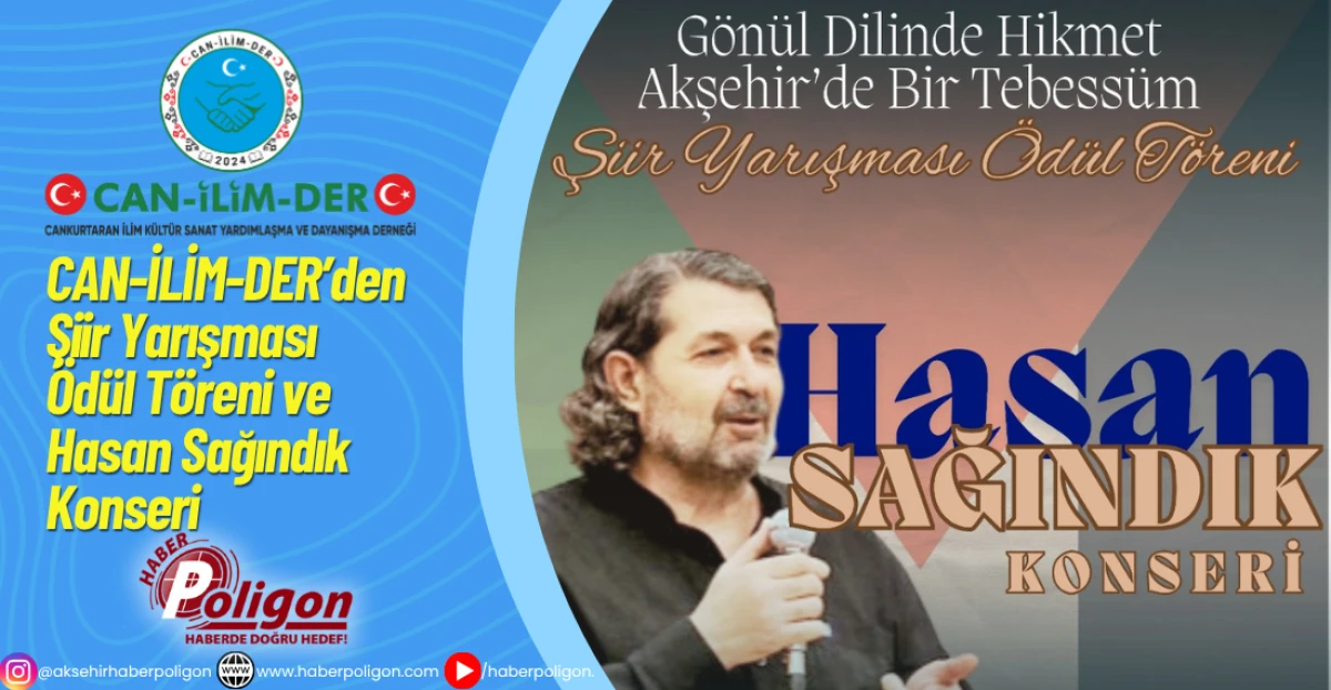 CAN-İLİM-DER’den Şiir Yarışması Ödül Töreni ve Hasan Sağındık Konseri