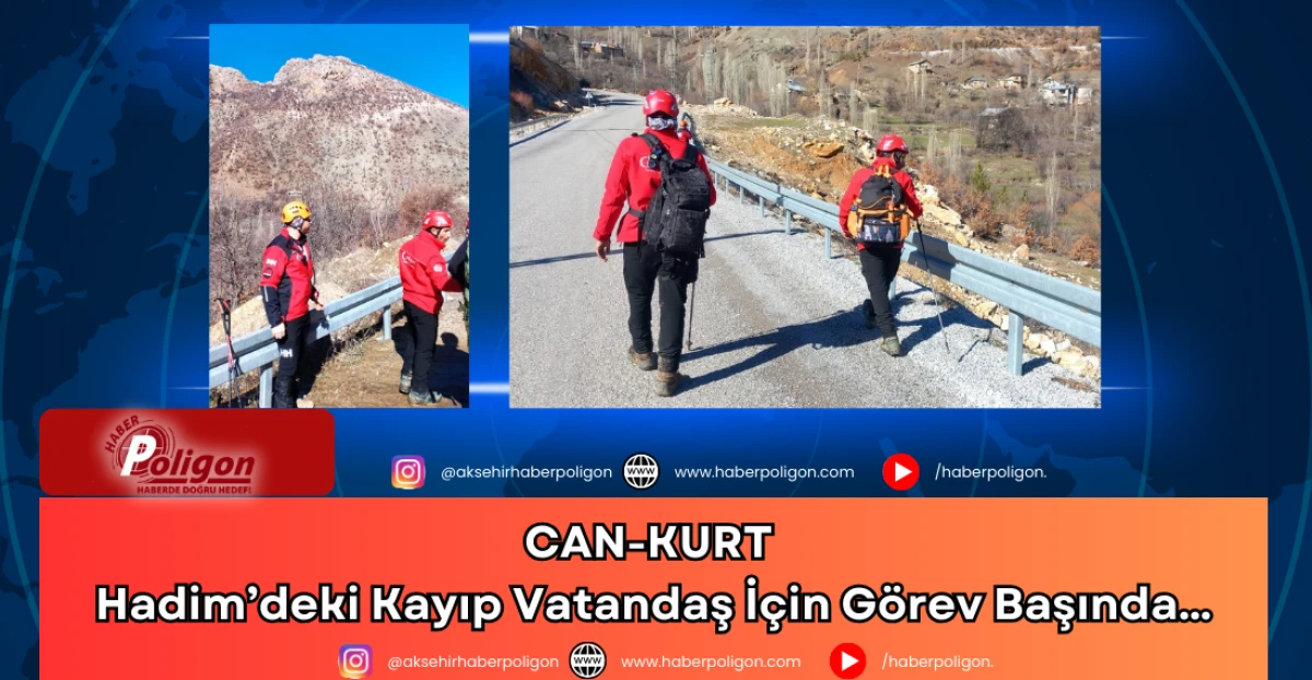CAN-KURT, Hadim'deki Kayıp Vatandaş İ&ccedil;in G&ouml;rev Başında&hellip;