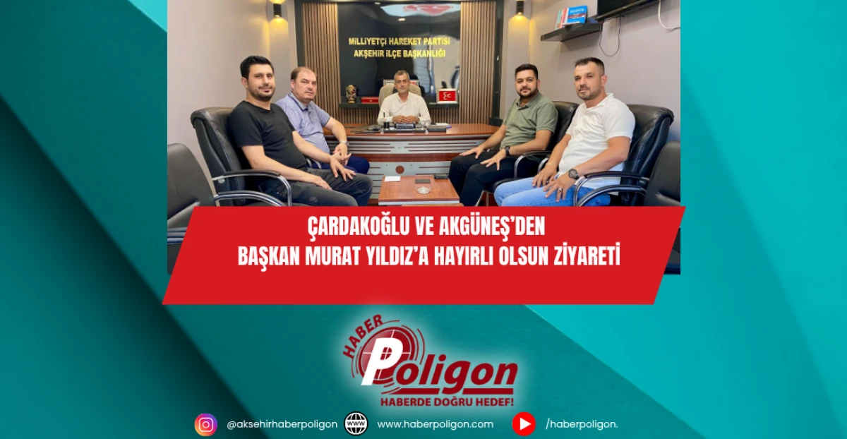 Çardakoğlu ve Akgüneş’den Başkan Murat Yıldız’a Hayırlı Olsun Ziyareti