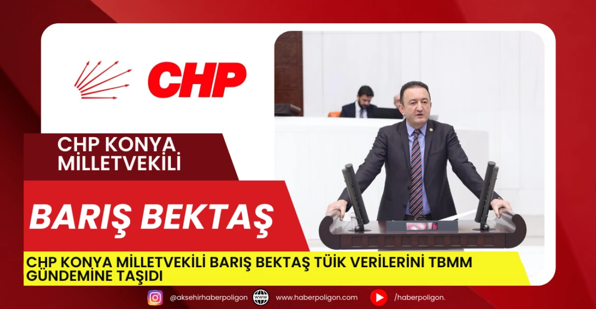 CHP Konya Milletvekili Barış Bektaş T&Uuml;İK Verilerini TBMM G&uuml;ndemine Taşıdı