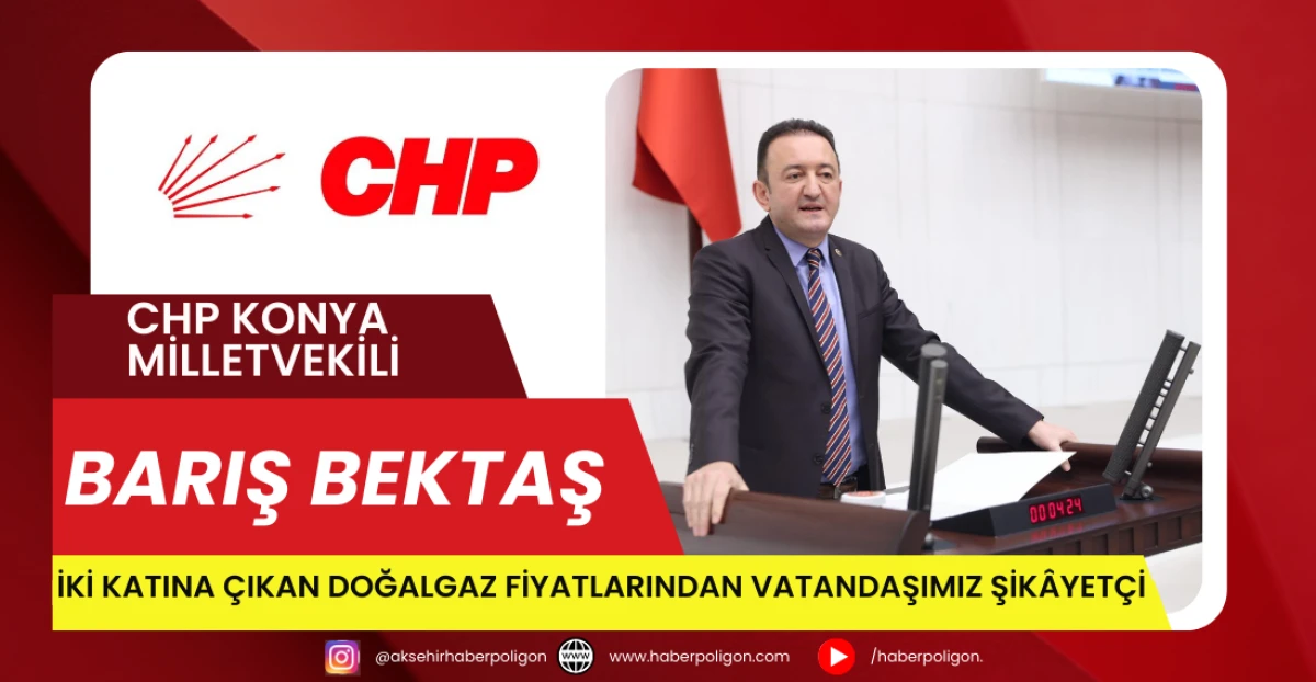 CHP Milletvekili Bektaş: İki Katına &Ccedil;ıkan Doğalgaz Fiyatlarından Vatandaşımız Şik&acirc;yet&ccedil;i