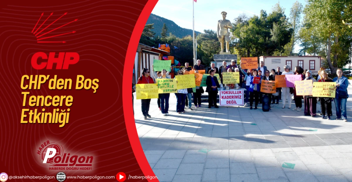 CHP’den Boş Tencere Etkinliği