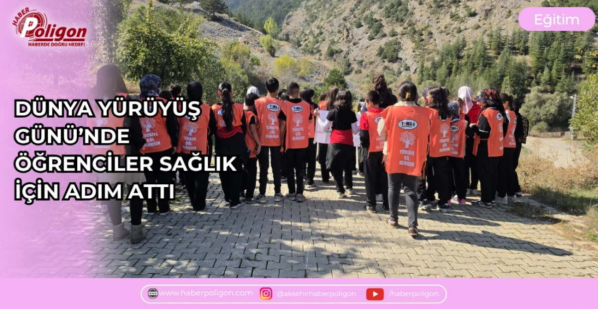 D&Uuml;NYA Y&Uuml;R&Uuml;Y&Uuml;Ş G&Uuml;N&Uuml;&rsquo;NDE &Ouml;ĞRENCİLER SAĞLIK İ&Ccedil;İN ADIM ATTI