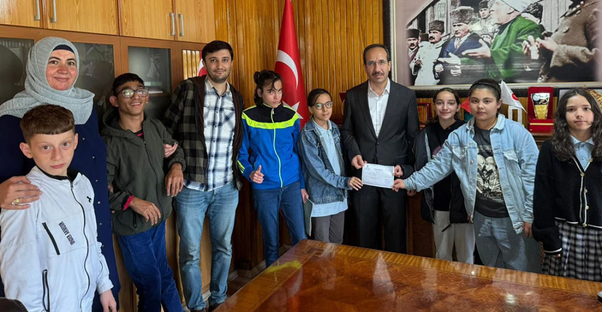 Filistin’e Bir Destekte 24 Ağustos Ortaokulu Öğrencilerinden Geldi