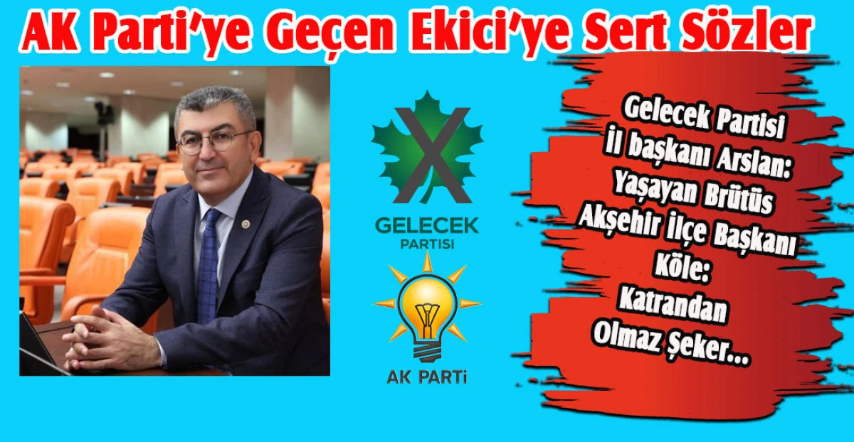 Gelecek Partisi Konya Milletvekili Ekici AK Parti’ye Geçti
