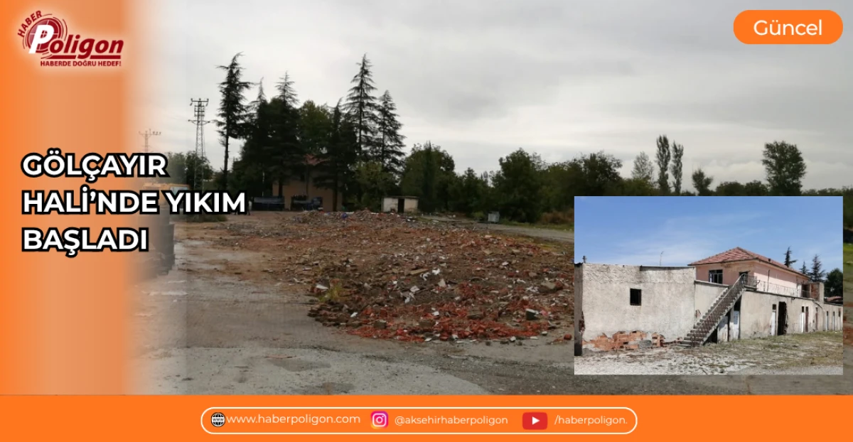 G&Ouml;L&Ccedil;AYIR HALİ&rsquo;NDE YIKIM BAŞLADI 