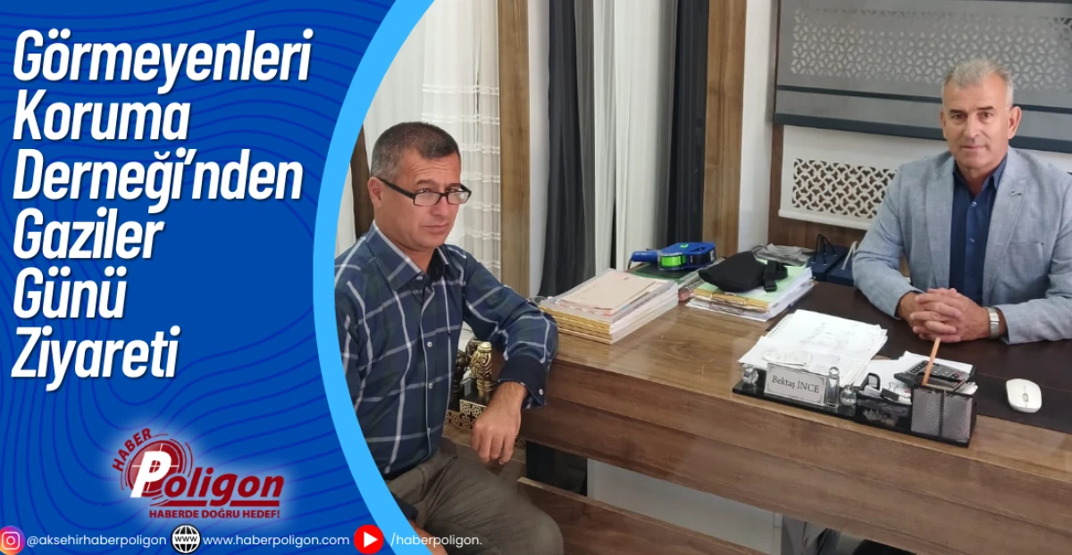 Görmeyenleri Koruma Derneği’nden Gaziler Günü Ziyareti