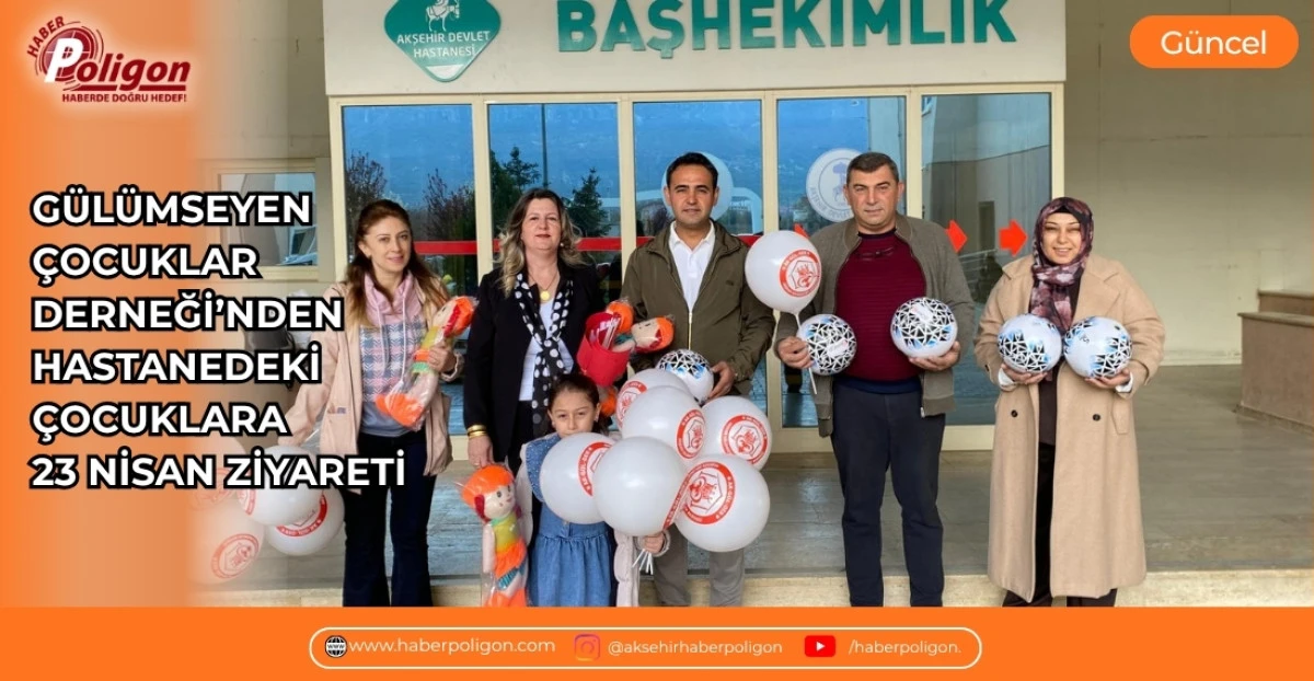 G&Uuml;L&Uuml;MSEYEN &Ccedil;OCUKLAR DERNEĞİ&rsquo;NDEN HASTANEDEKİ &Ccedil;OCUKLARA 23 NİSAN ZİYARETİ