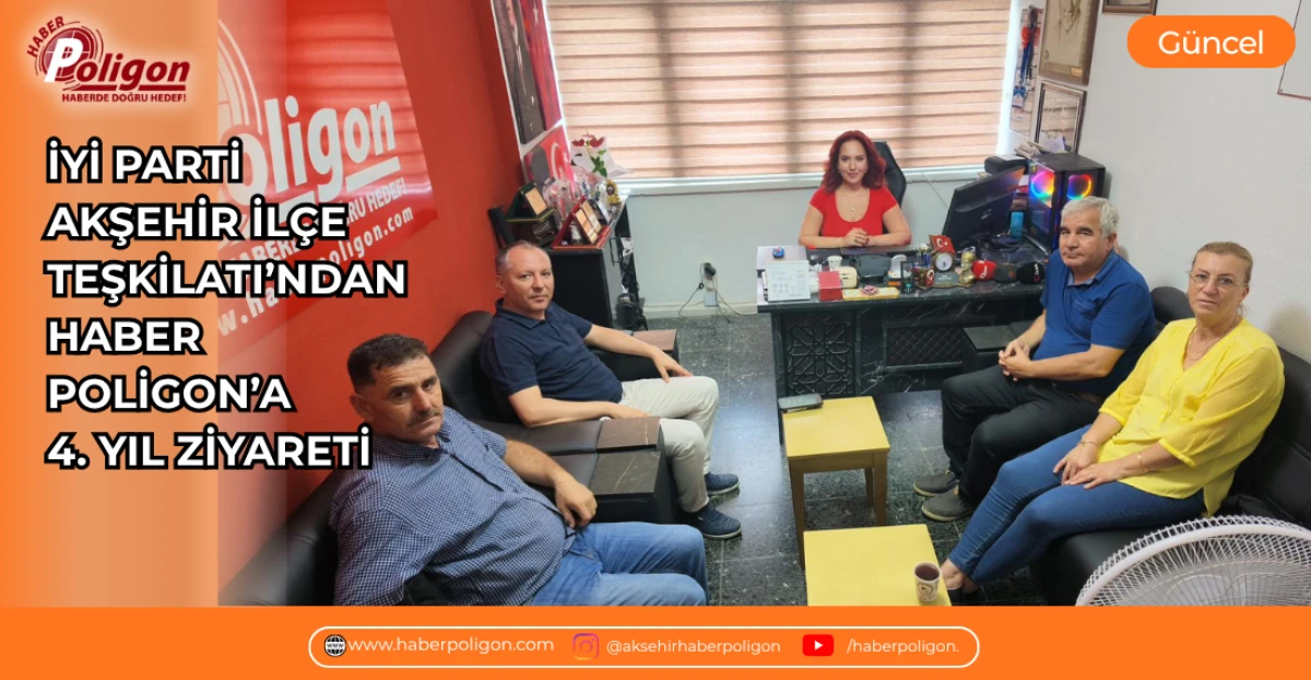 İYİ PARTİ AKŞEHİR İL&Ccedil;E TEŞKİLATI&rsquo;NDAN HABER POLİGON&rsquo;A 4. YIL ZİYARETİ