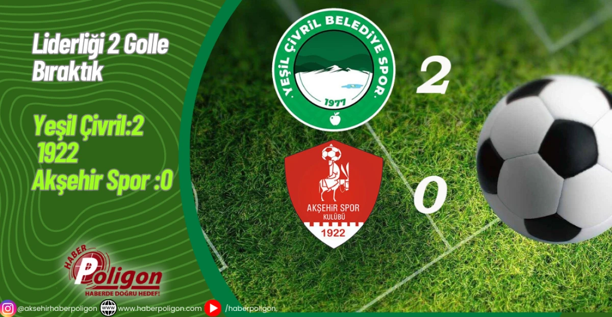 Liderliği 2 Golle Bıraktık Yeşil Çivril:2 – 1922 Akşehir Spor :0