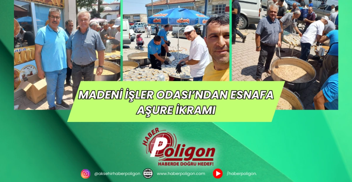 Madeni İşler Odası’ndan Esnafa Aşure İkramı