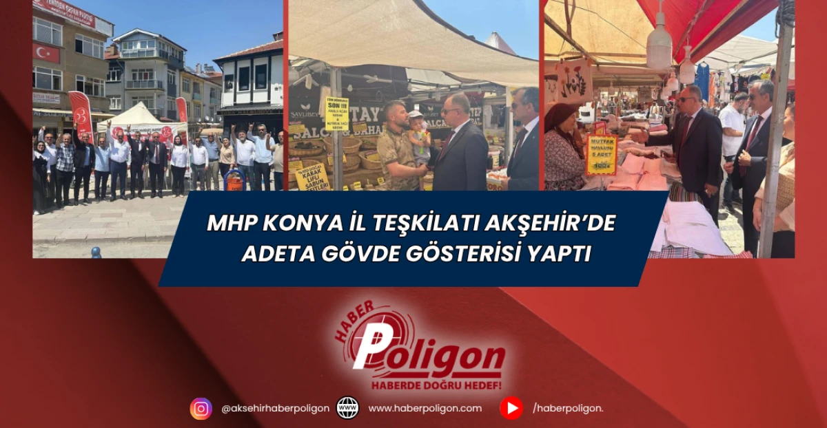 MHP Konya İl Teşkilatı, Akşehir’de  Adeta Gövde Gösterisi Yaptı