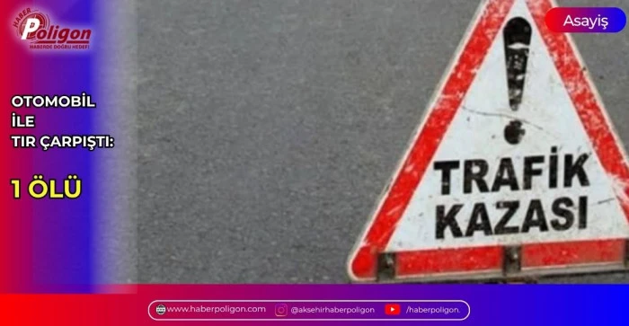 OTOMOBİL İLE TIR &Ccedil;ARPIŞTI: 1 &Ouml;L&Uuml; 