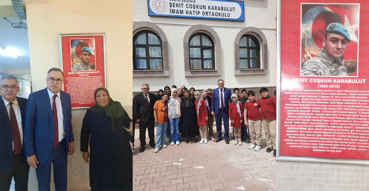 Şehit Annesi Oğlunun Adının Verildiği Okulu Ziyaret Etti