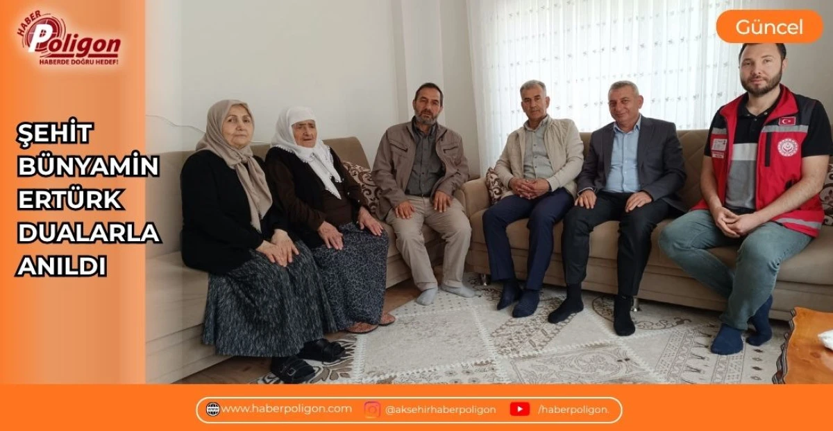 ŞEHİT B&Uuml;NYAMİN ERT&Uuml;RK DUALARLA ANILDI