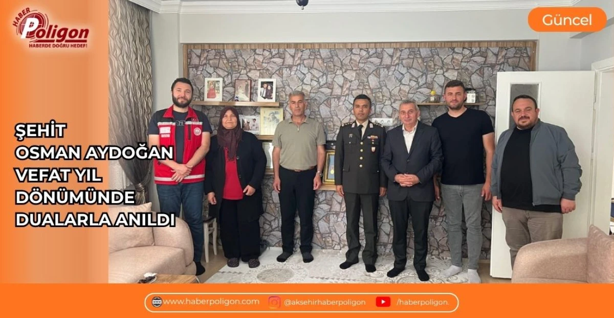 ŞEHİT OSMAN AYDOĞAN VEFAT YIL D&Ouml;N&Uuml;M&Uuml;NDE DUALARLA ANILDI