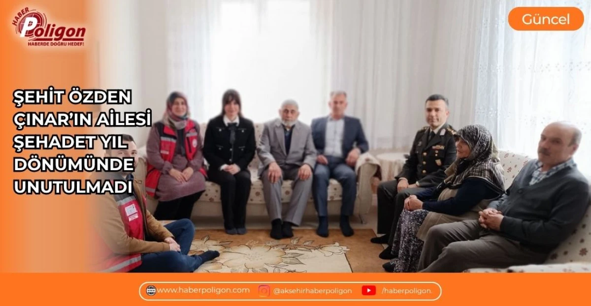 ŞEHİT &Ouml;ZDEN &Ccedil;INAR&rsquo;IN AİLESİ, ŞEHADET YIL D&Ouml;N&Uuml;M&Uuml;NDE UNUTULMADI