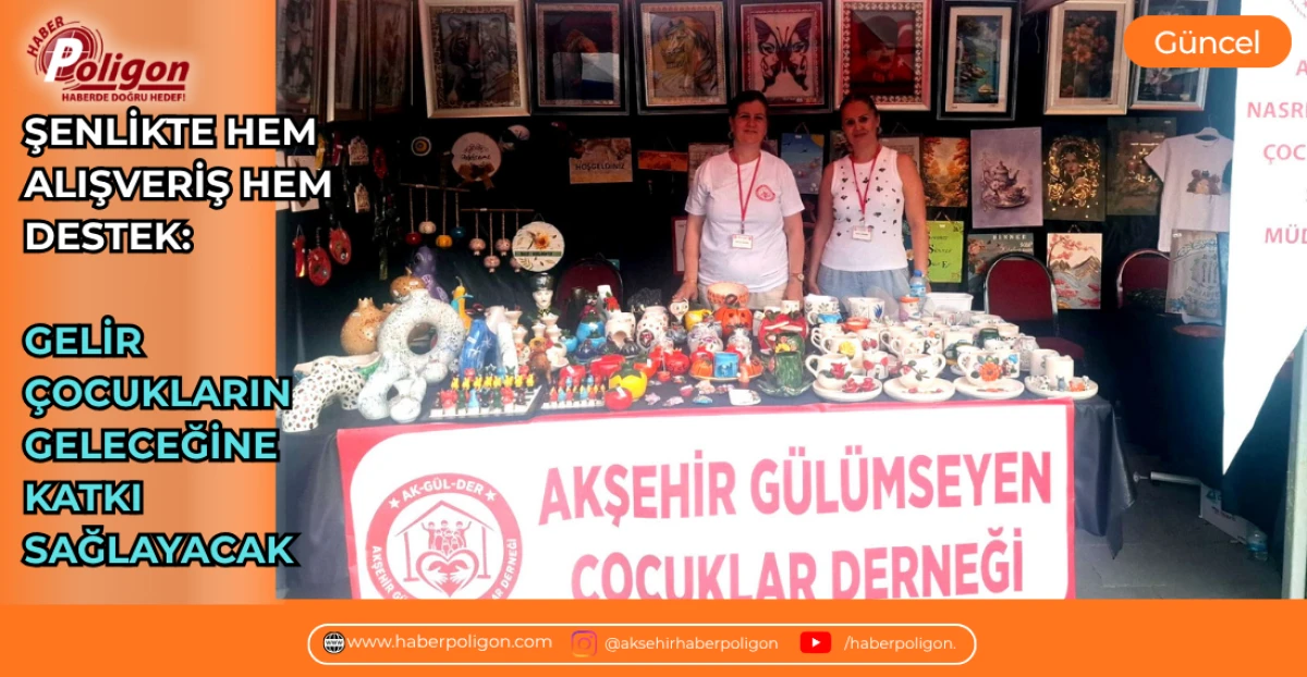 ŞENLİKTE HEM ALIŞVERİŞ HEM DESTEK: GELİR &Ccedil;OCUKLARIN GELECEĞİNE KATKI SAĞLAYACAK
